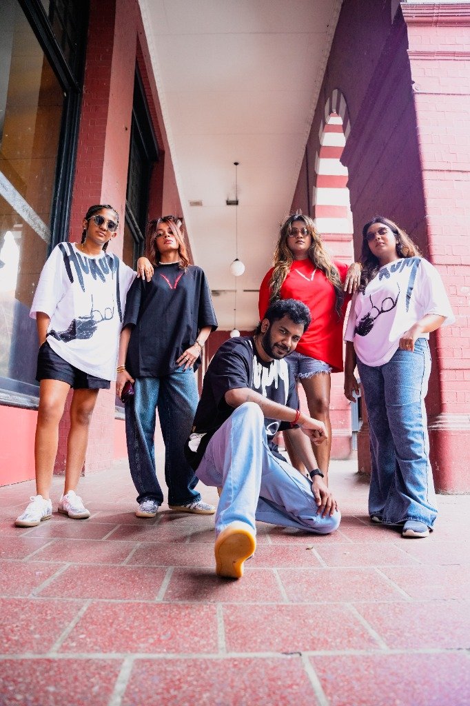 SHARP.LK Streetwear Campaign — Five models wearing the latest collection